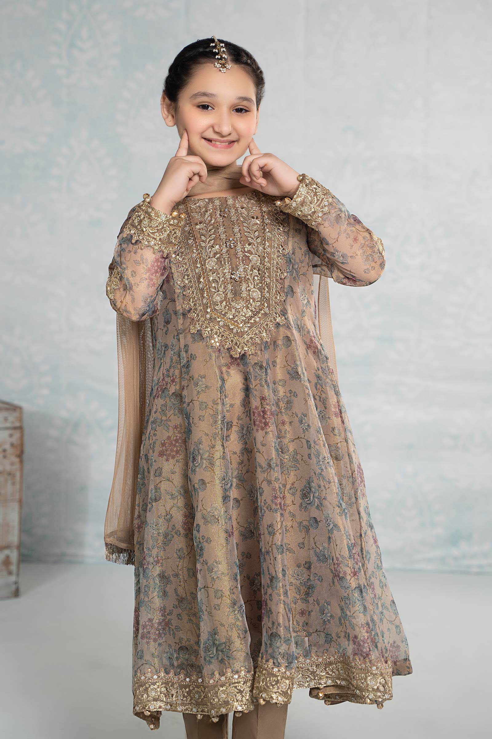 3 Piece Masoori Net Suit - Image 5