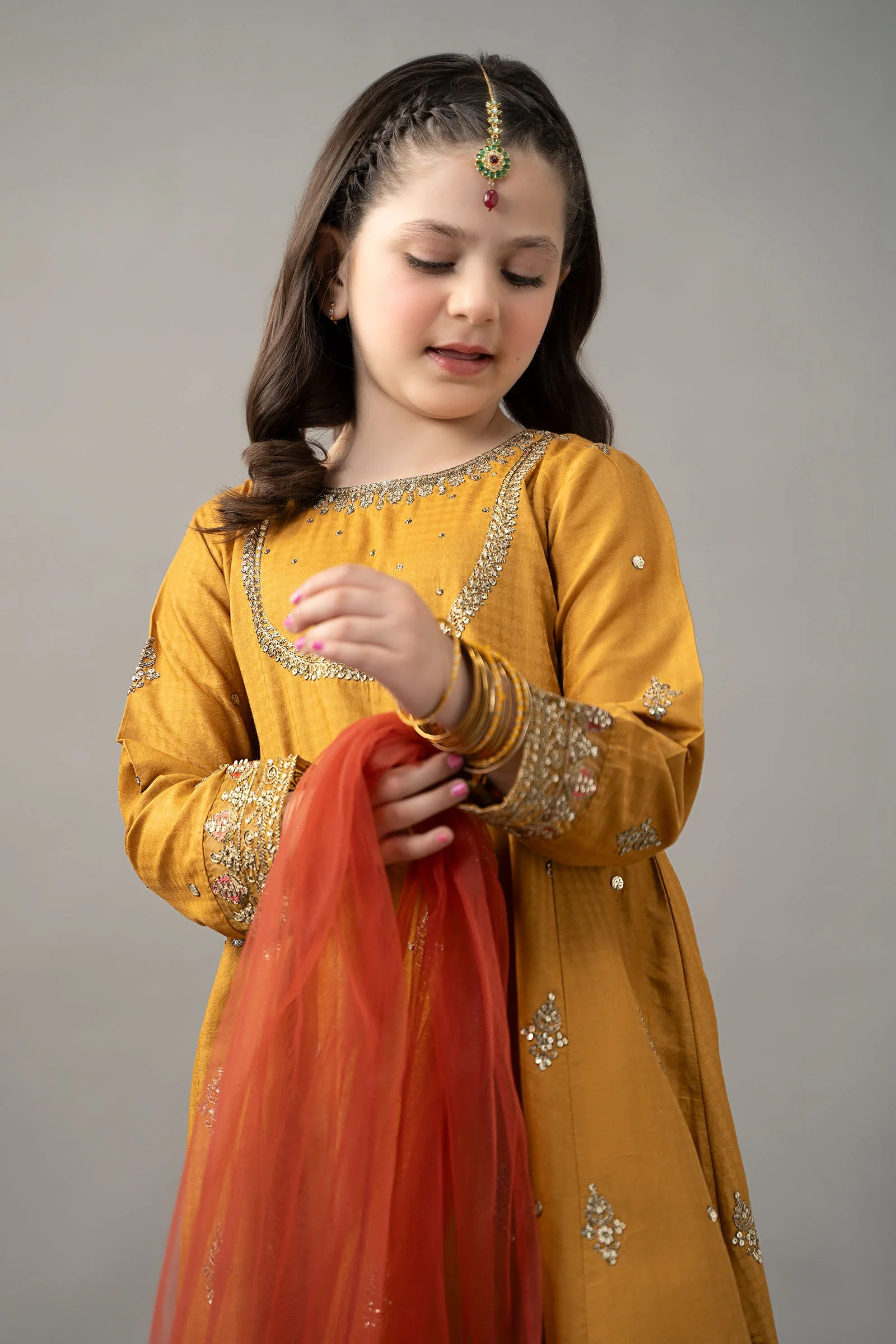 3 Piece Embroidered Dobby Lawn Suit - Image 2