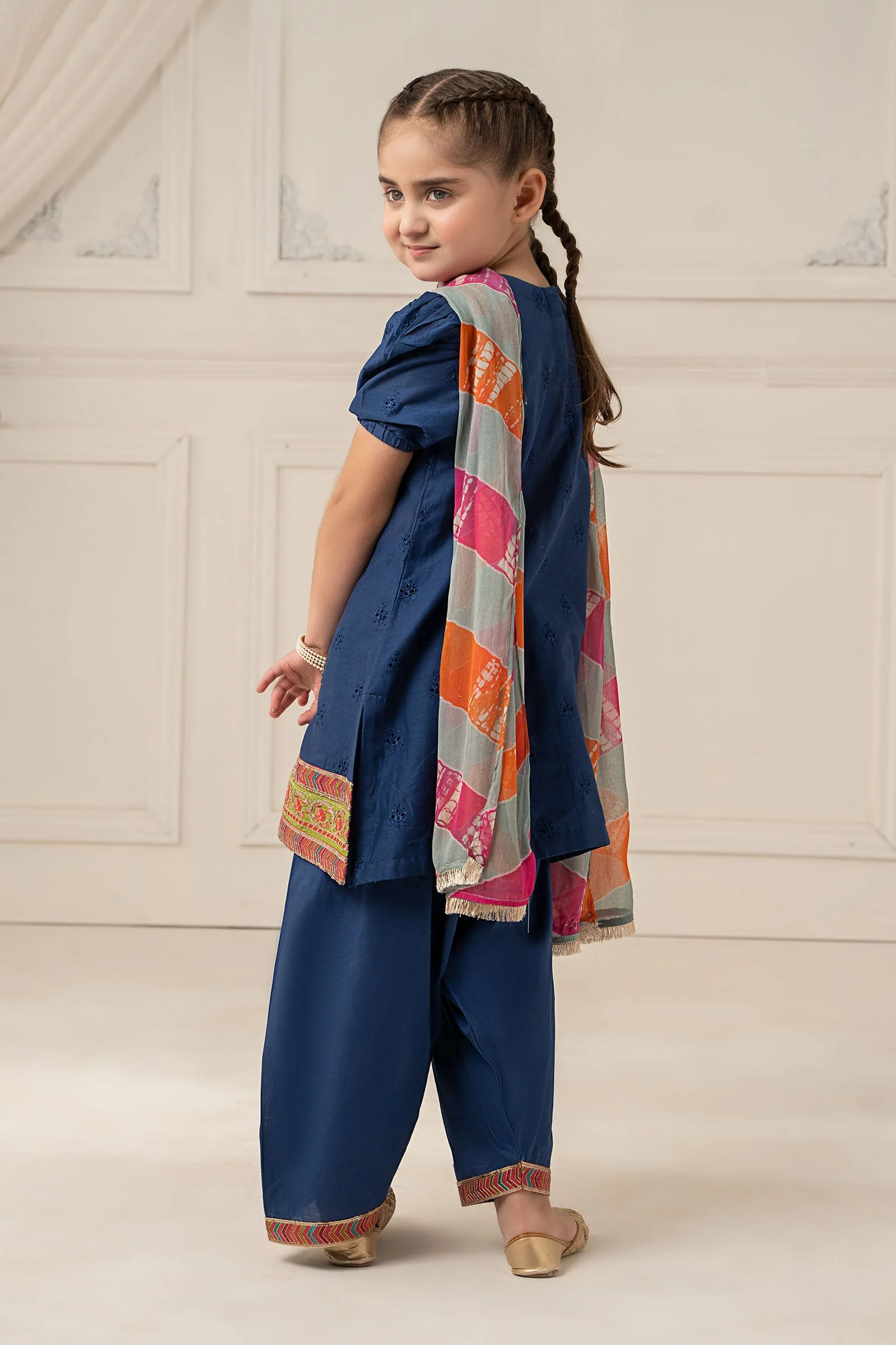 3 Piece Dyed Cambric Suit - Image 4