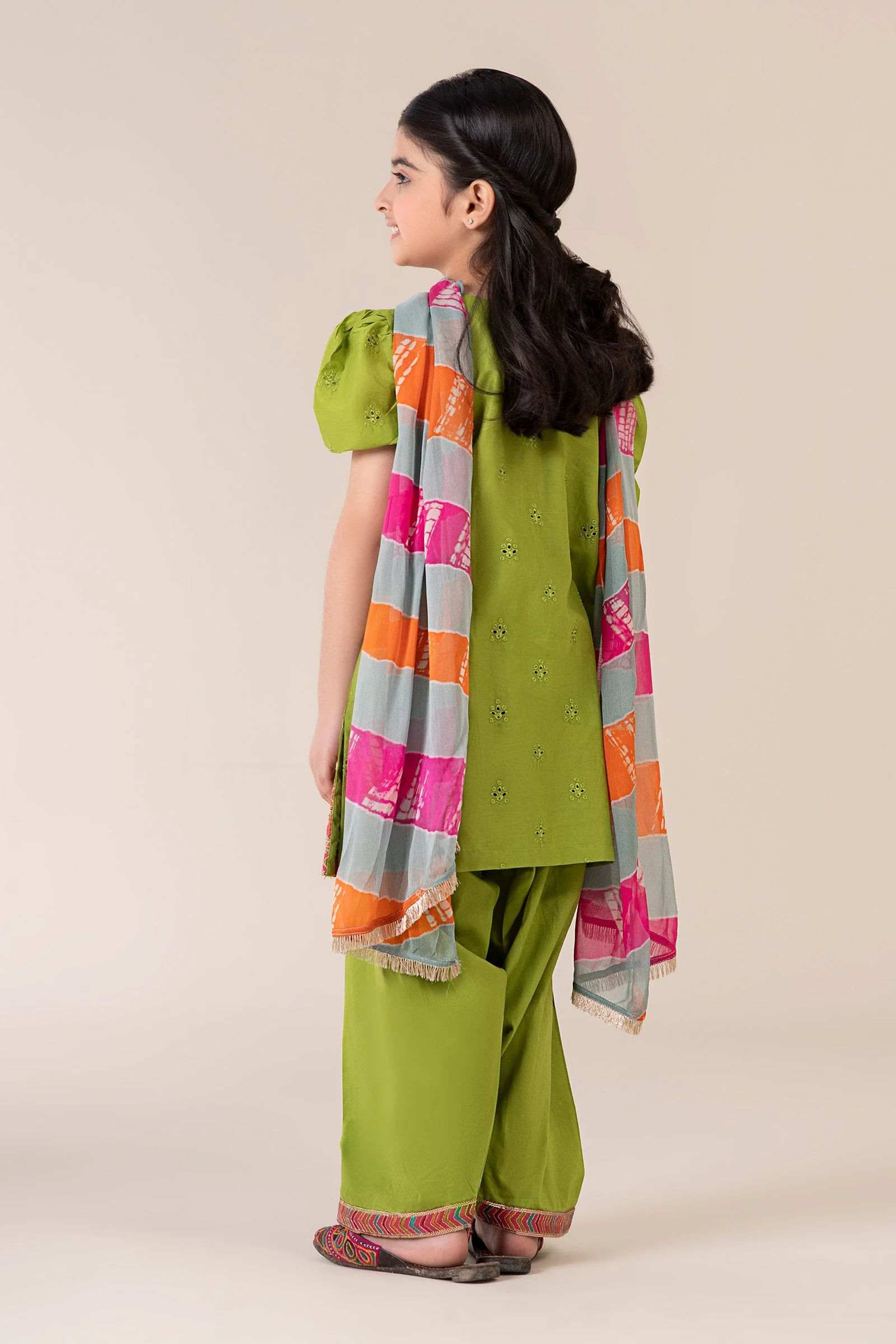3 Piece Dyed Cambric Suit - Image 6