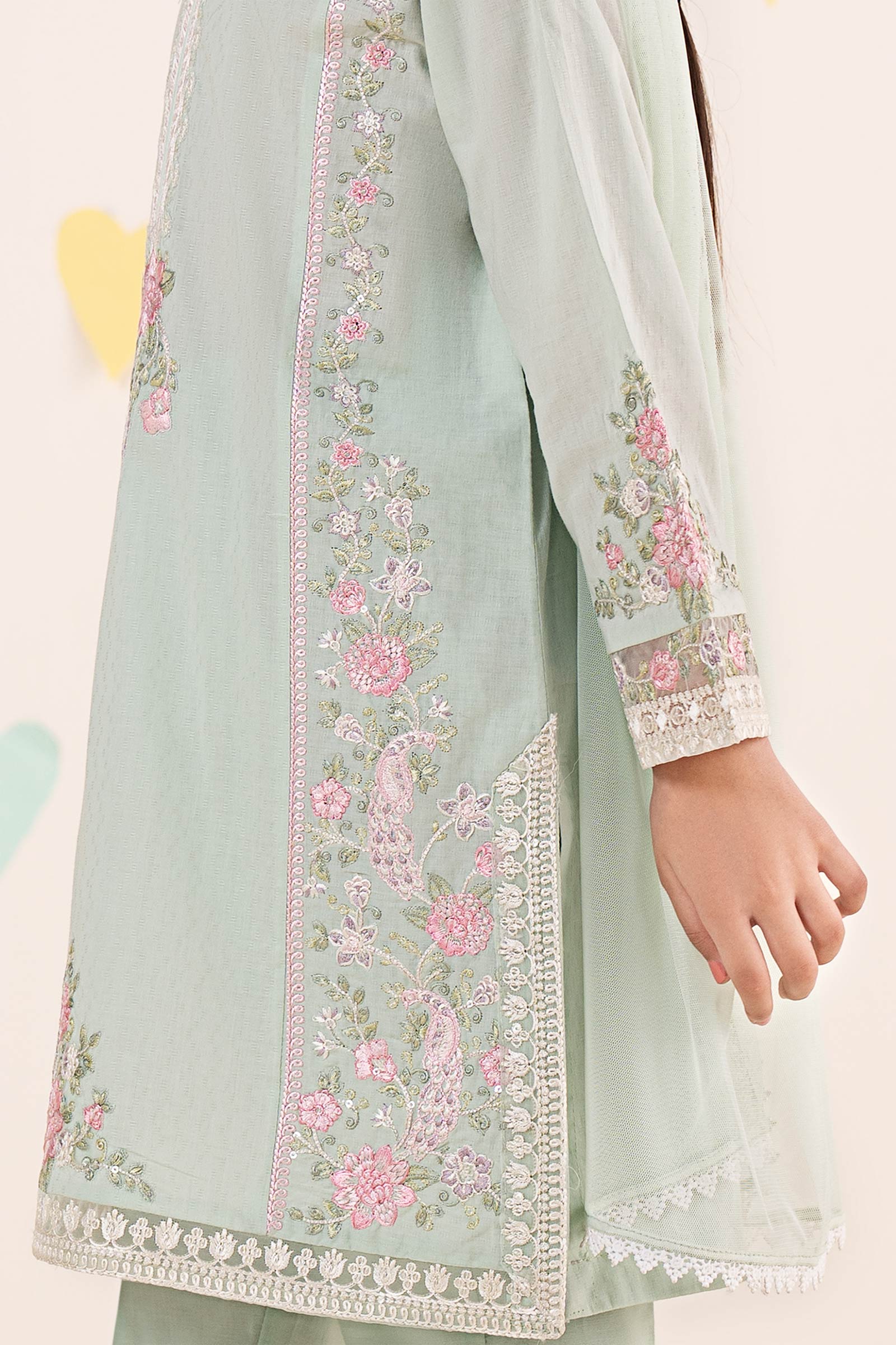 3 Piece Embroidered Dobby Lawn Suit - Image 4