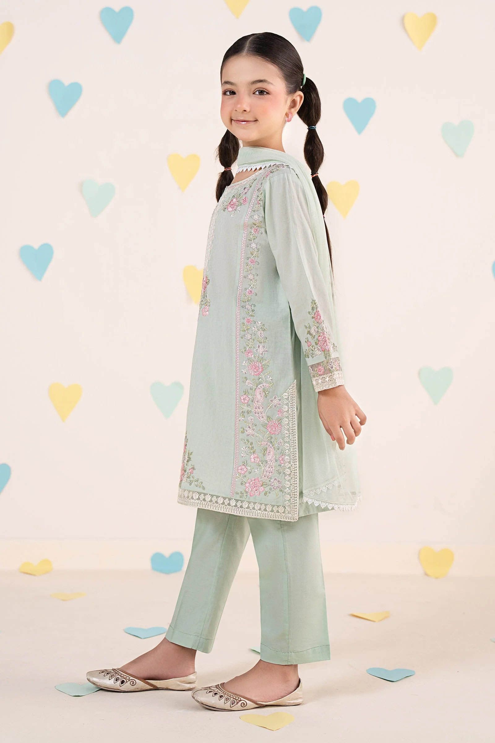 3 Piece Embroidered Dobby Lawn Suit - Image 5