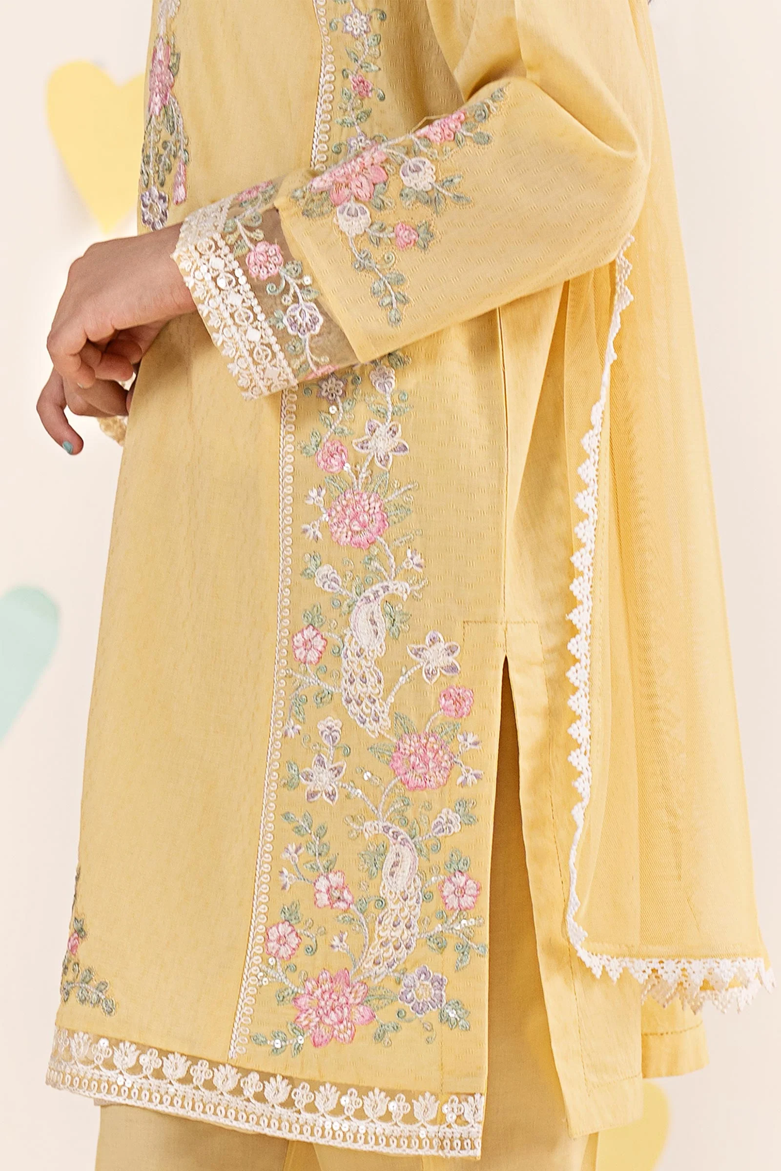 3 Piece Embroidered Dobby Lawn Suit - Image 5
