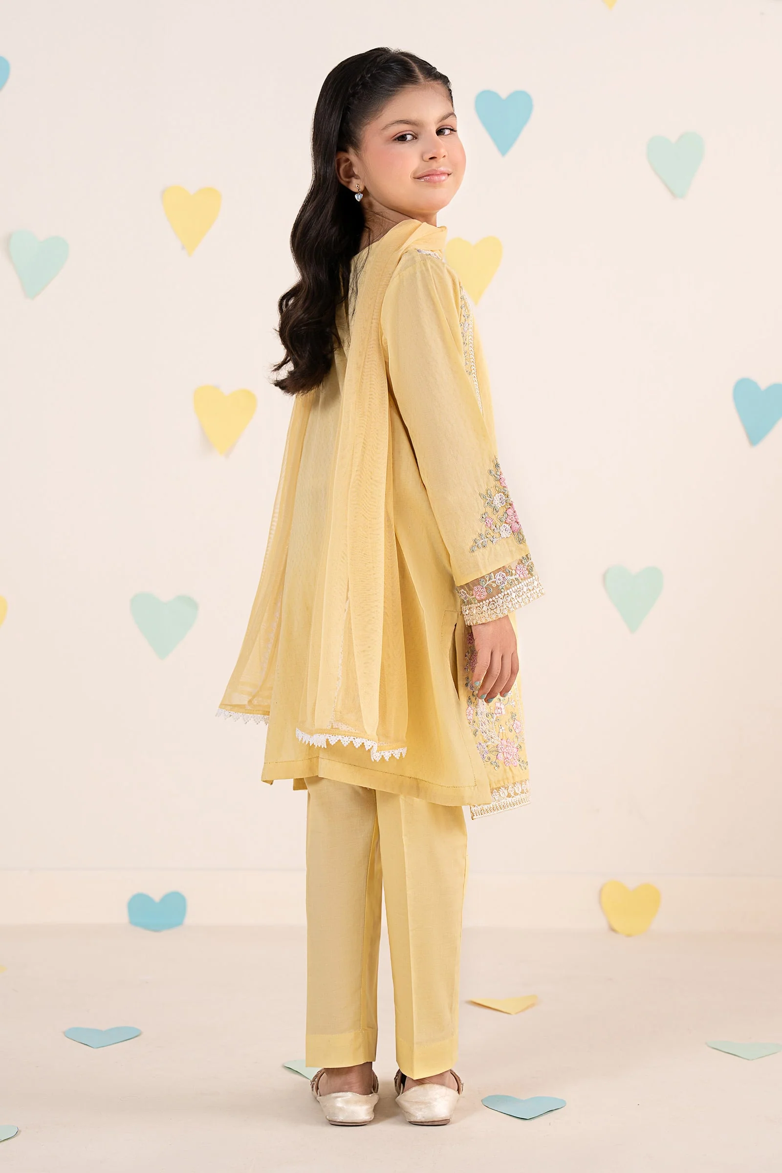 3 Piece Embroidered Dobby Lawn Suit - Image 8