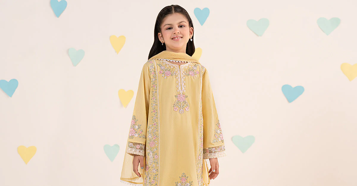3 Piece Embroidered Dobby Lawn Suit - Image 9