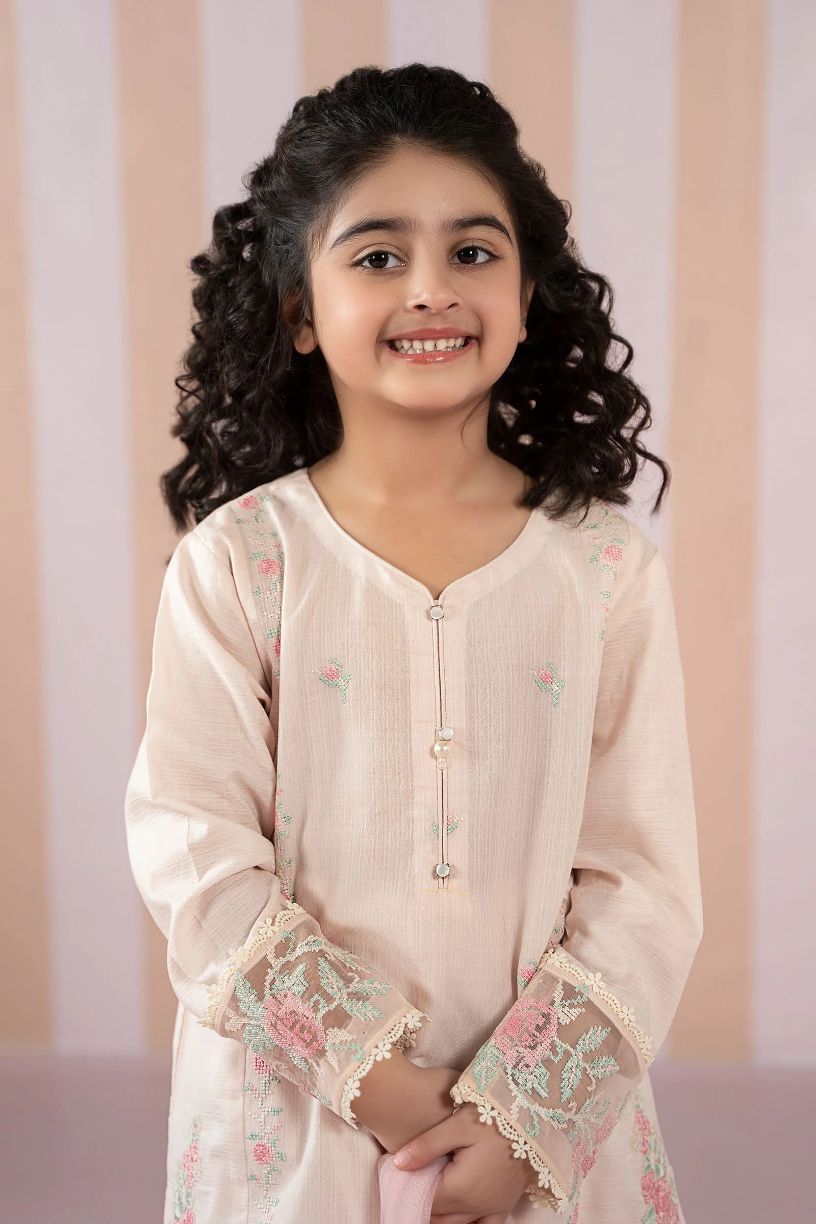 3 Piece Embroidered Dobby Lawn Suit - Image 2