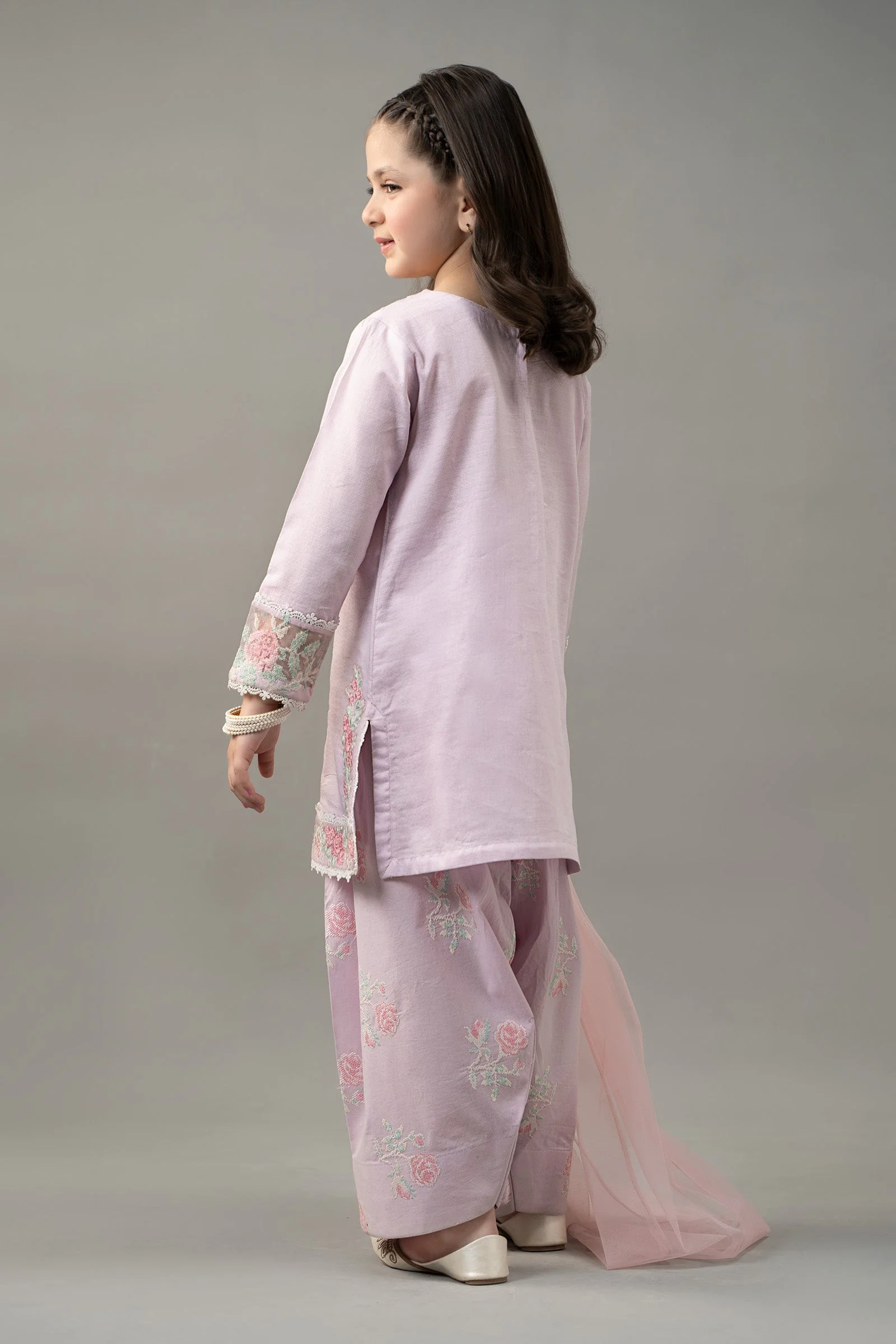 3 Piece Embroidered Dobby Lawn Suit - Image 7