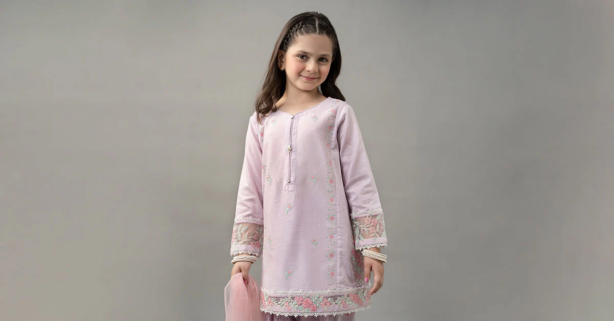 3 Piece Embroidered Dobby Lawn Suit - Image 8