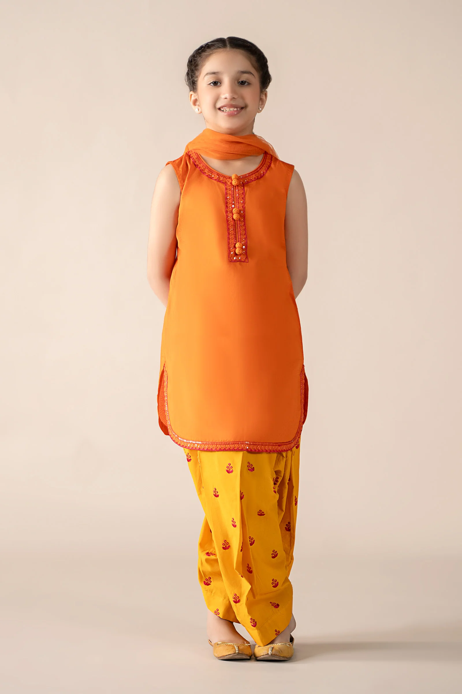 3 Piece Embroidered Dobby Lawn Suit - Image 5