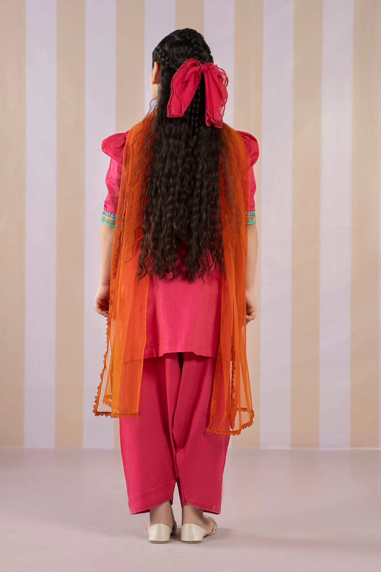 3 Piece Dyed Dobby Lawn Suit - Image 4