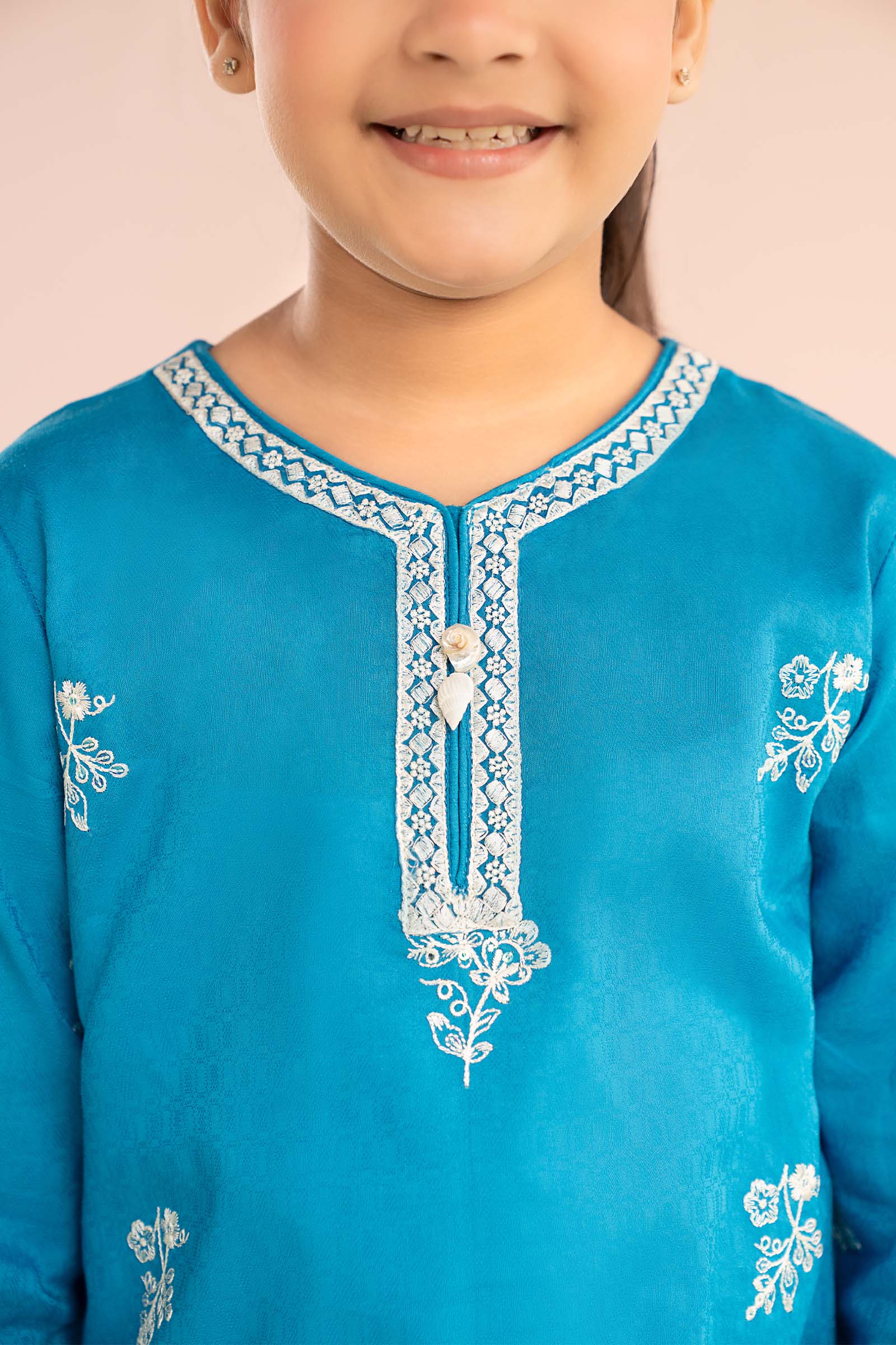 2 Piece Embroidered Dobby Lawn Suit - Image 4
