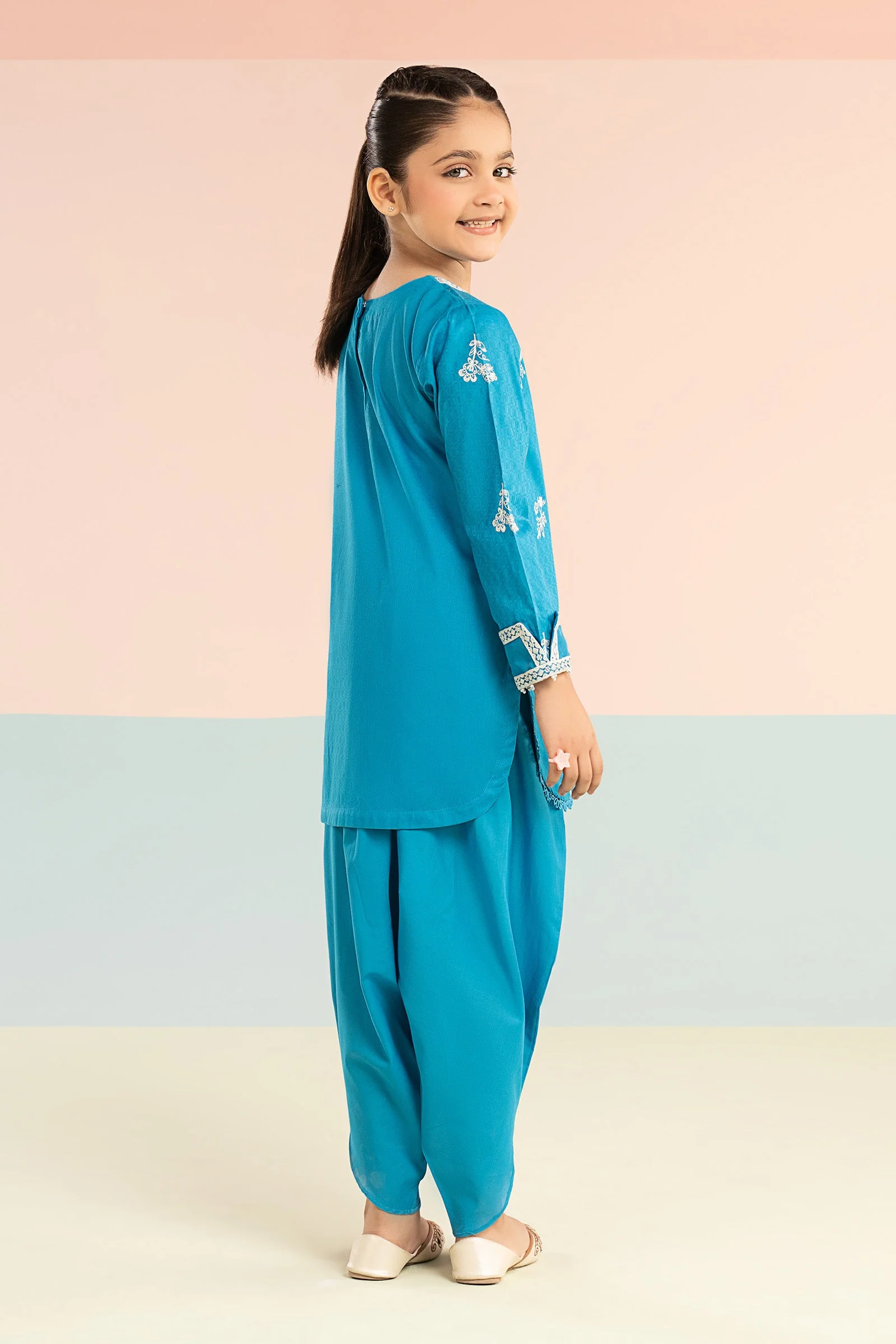2 Piece Embroidered Dobby Lawn Suit - Image 7