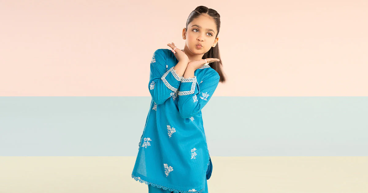 2 Piece Embroidered Dobby Lawn Suit - Image 8