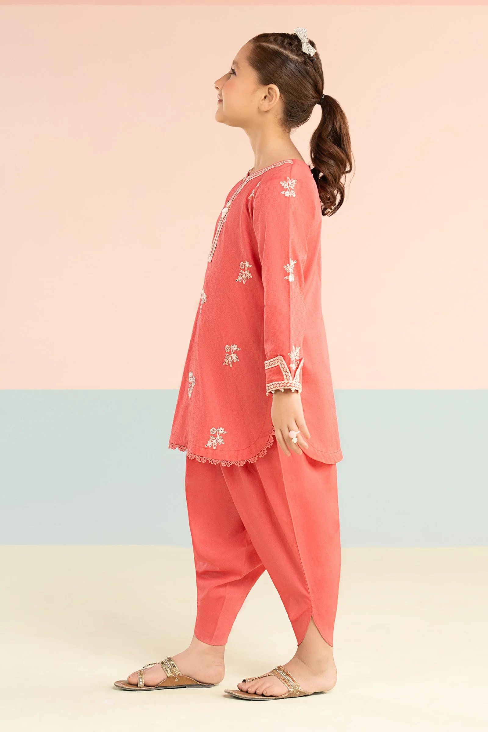 2 Piece Embroidered Dobby Lawn Suit - Image 6