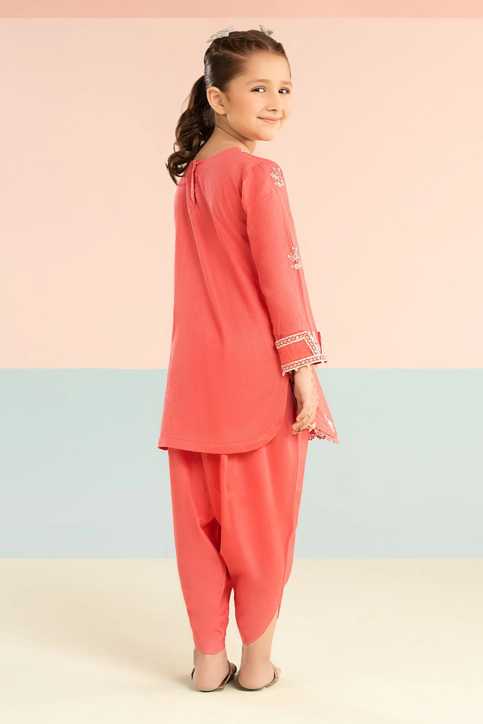 2 Piece Embroidered Dobby Lawn Suit - Image 7