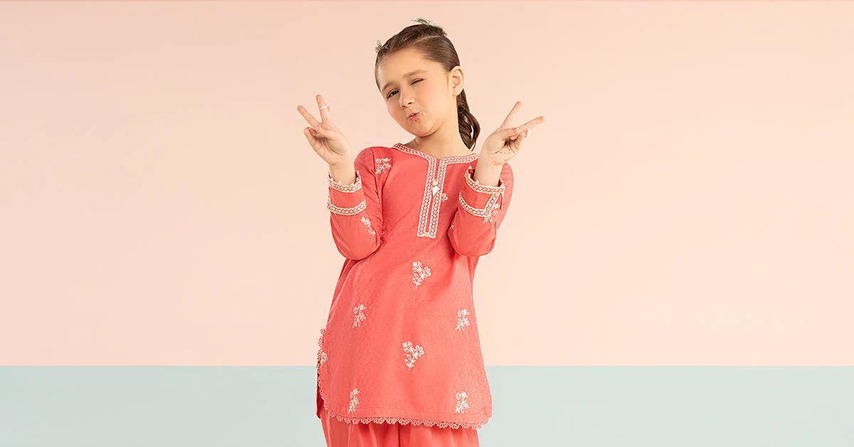 2 Piece Embroidered Dobby Lawn Suit - Image 8