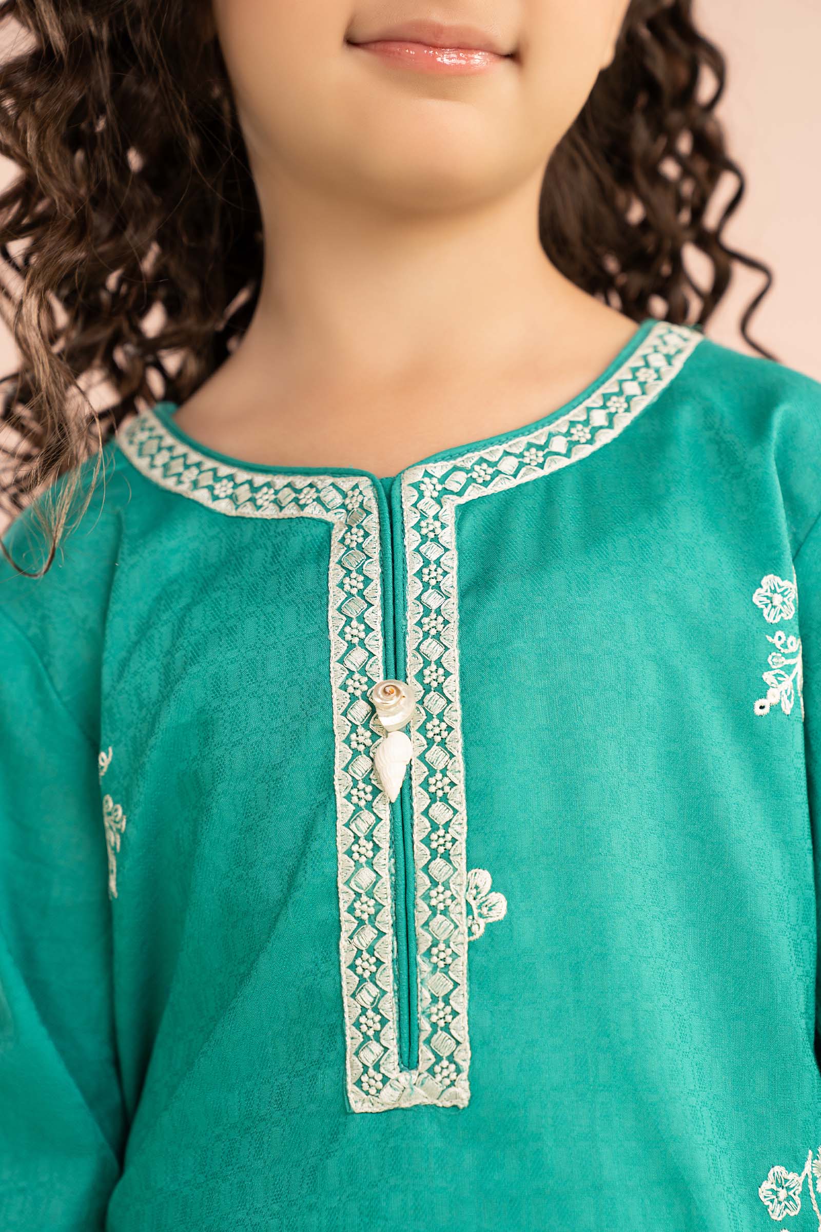 2 Piece Embroidered Dobby Lawn Suit - Image 3