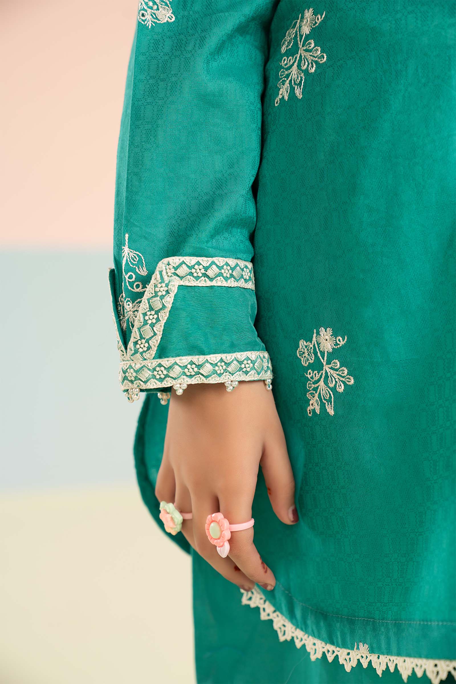 2 Piece Embroidered Dobby Lawn Suit - Image 4