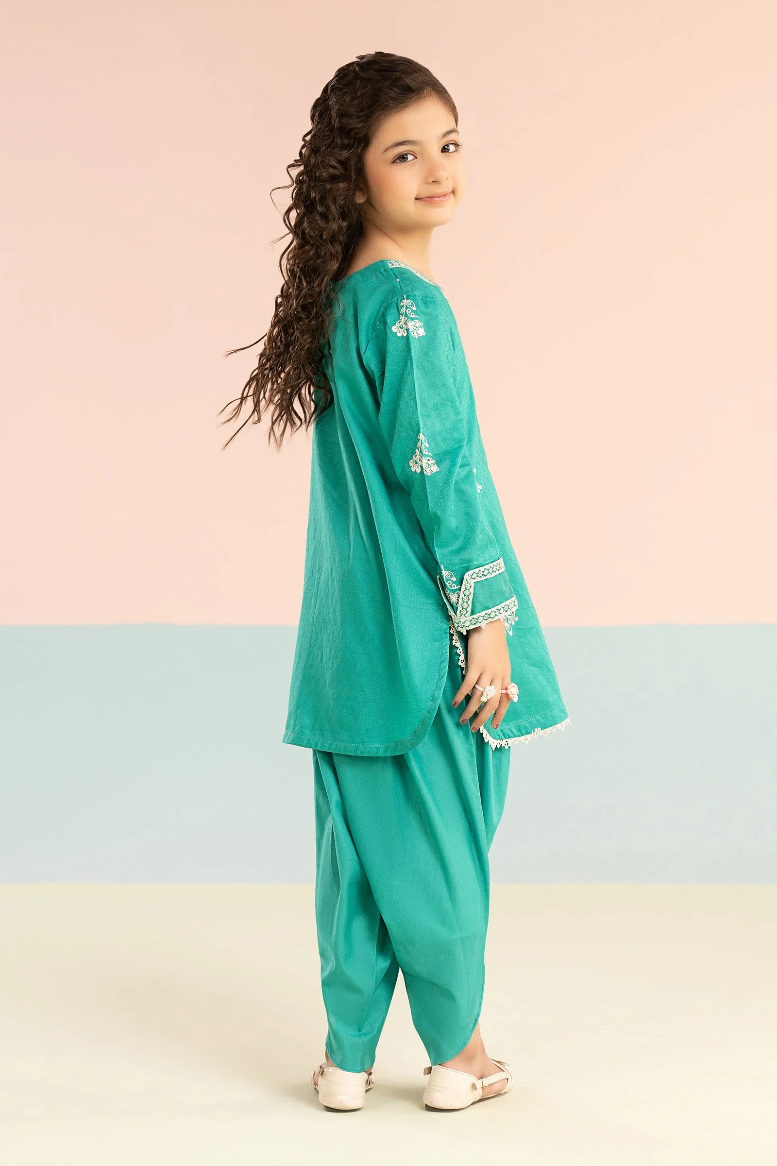 2 Piece Embroidered Dobby Lawn Suit - Image 7