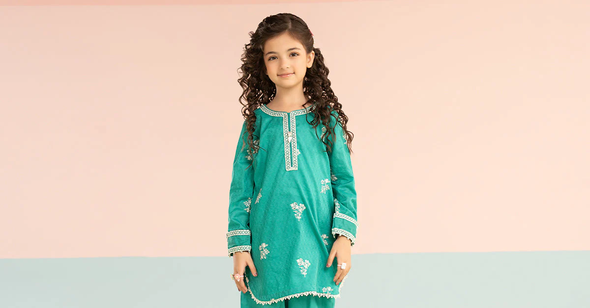 2 Piece Embroidered Dobby Lawn Suit - Image 8