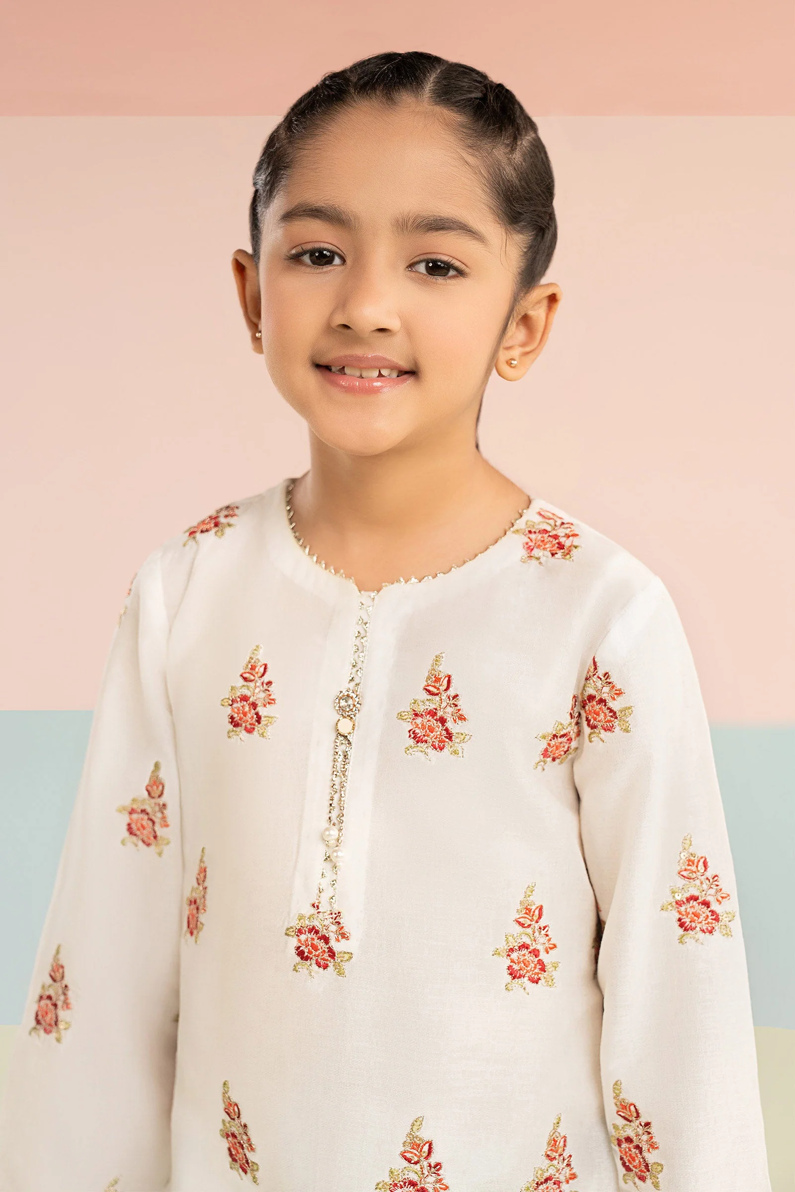 3 Piece Embroidered Dobby Lawn Suit - Image 3