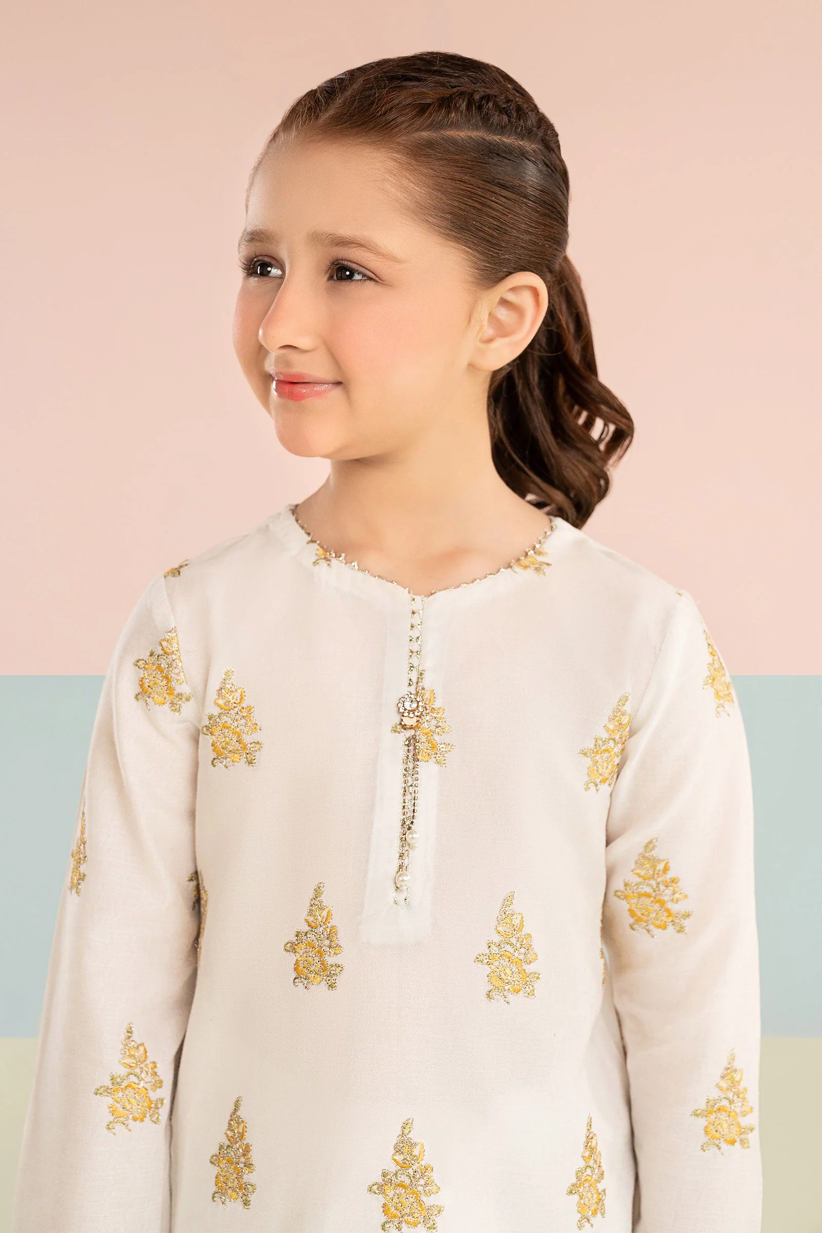 3 Piece Embroidered Dobby Lawn Suit - Image 4