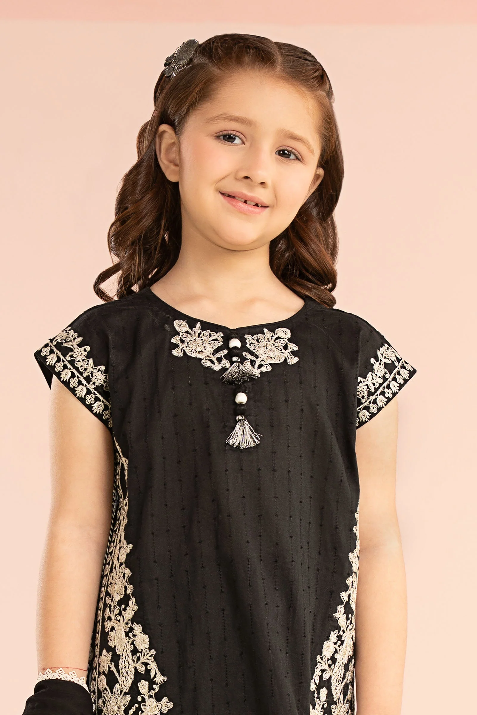 3 Piece Embroidered Brochia Jacquard Suit - Image 3