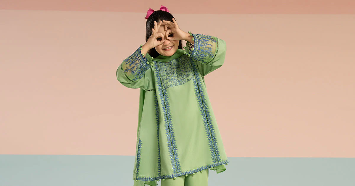 3 Piece Embroidered Dobby Lawn Suit - Image 10