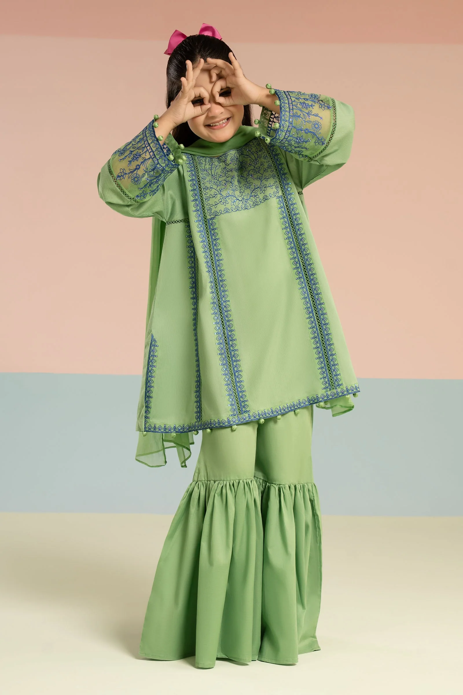 3 Piece Embroidered Dobby Lawn Suit - Image 7