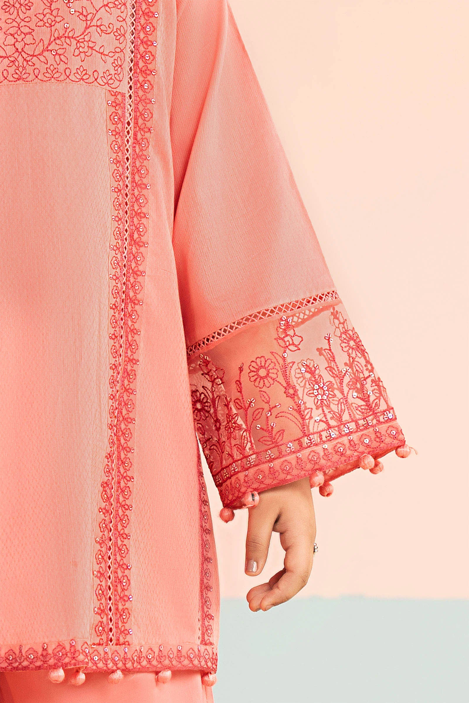 3 Piece Embroidered Dobby Lawn Suit - Image 5