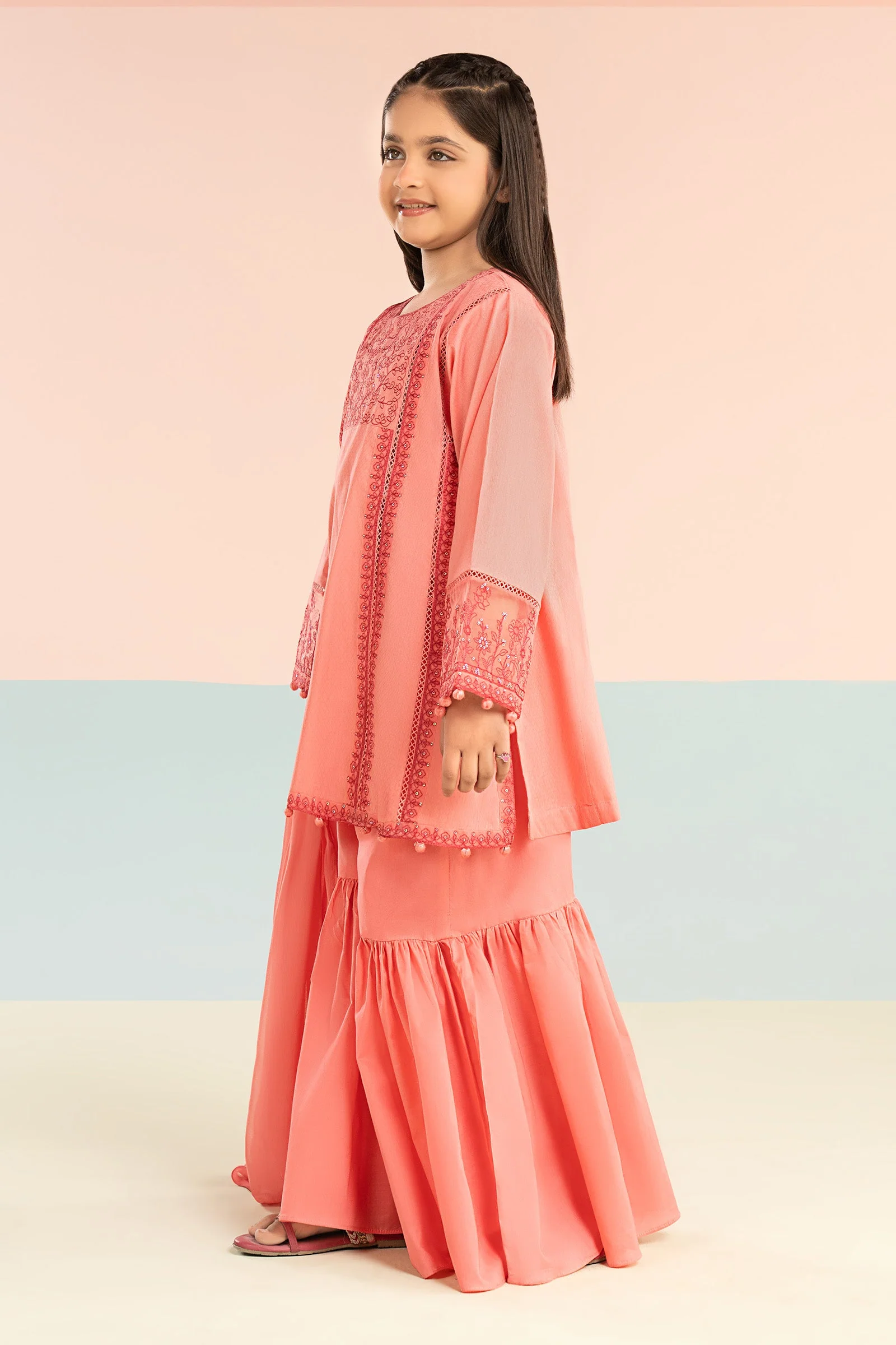 3 Piece Embroidered Dobby Lawn Suit - Image 7
