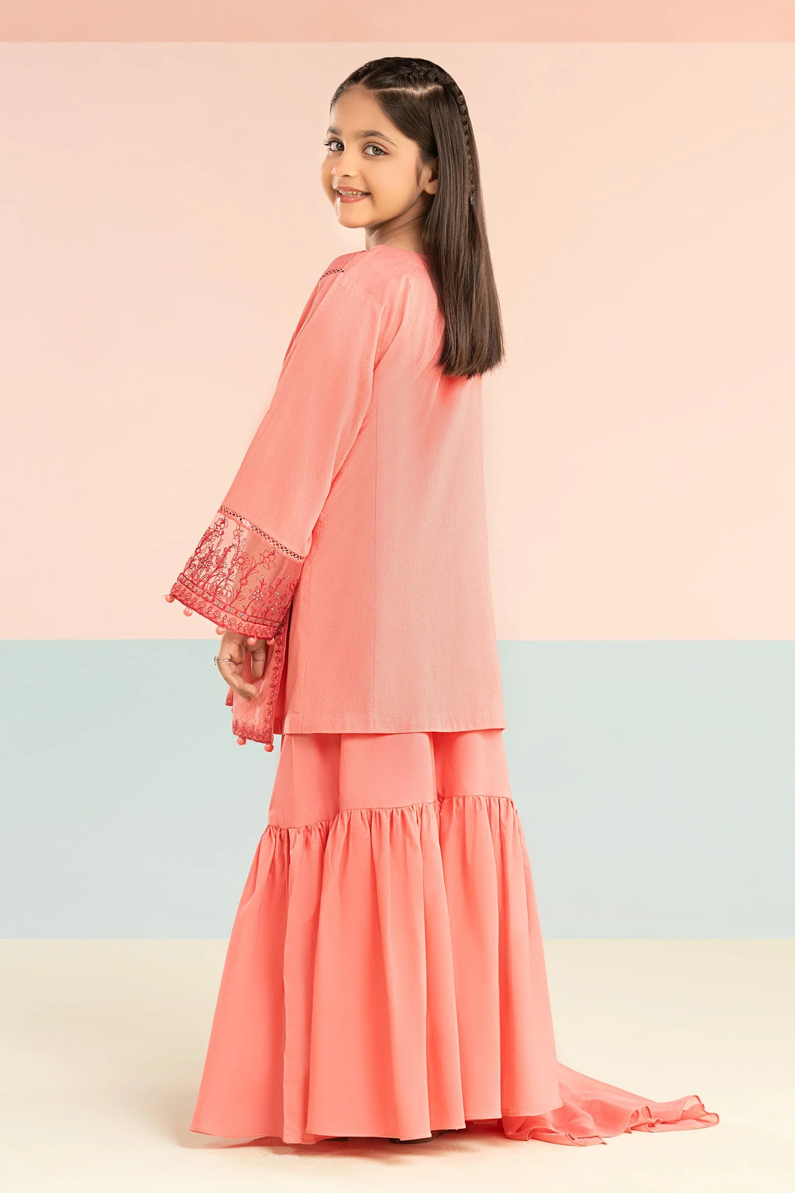 3 Piece Embroidered Dobby Lawn Suit - Image 8