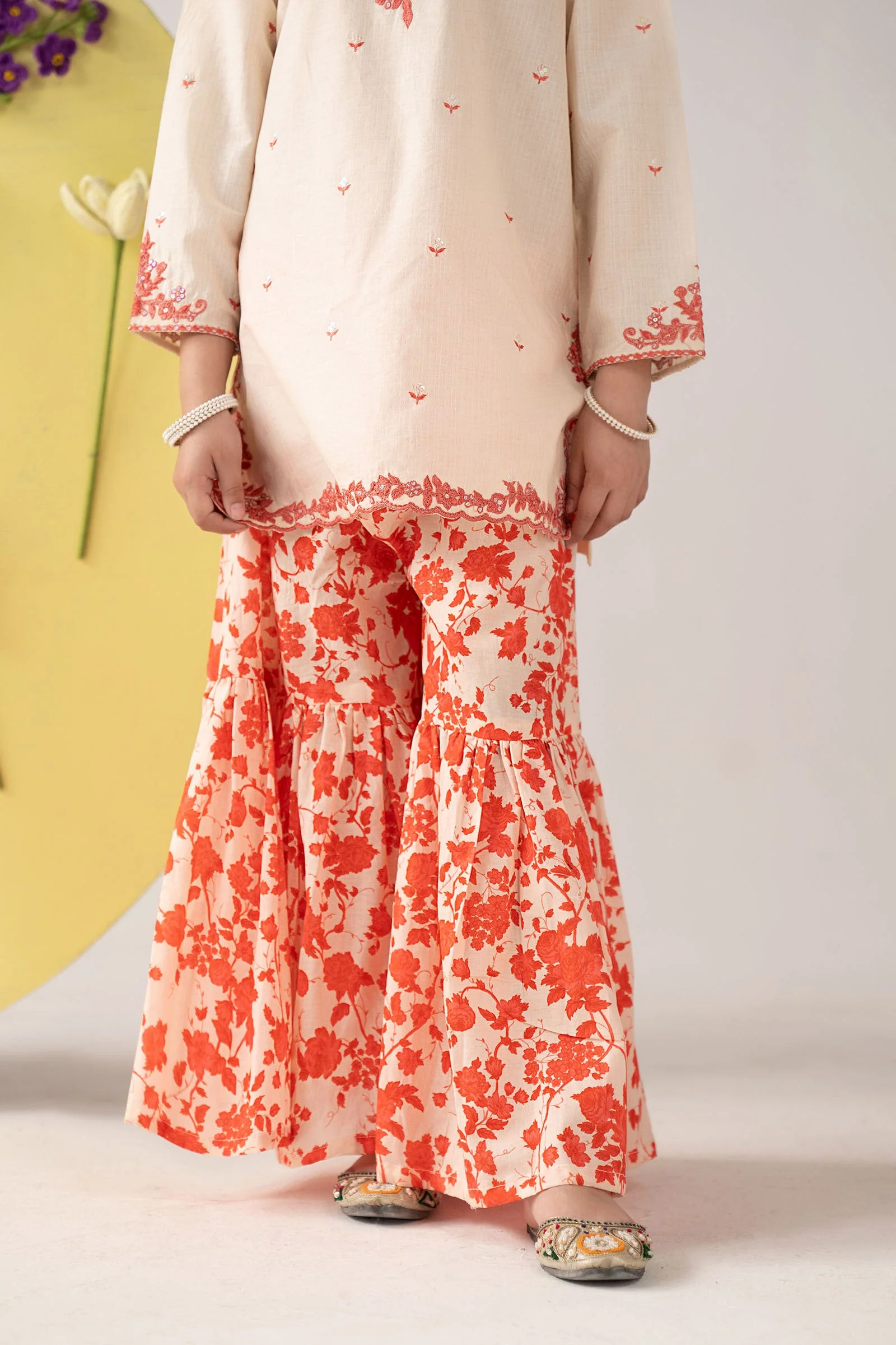 2 Piece Embroidered Dobby Lawn Suit - Image 4