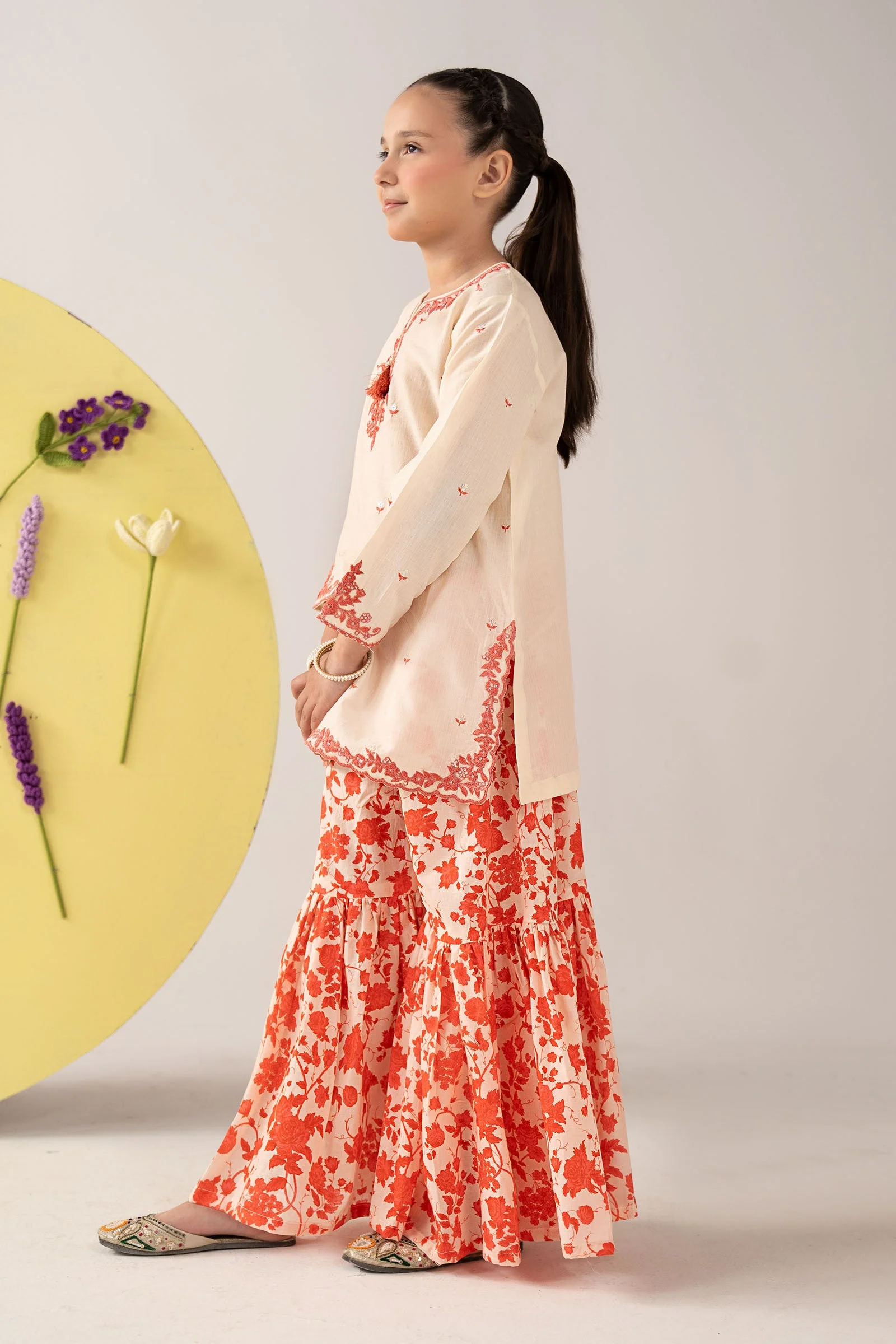 2 Piece Embroidered Dobby Lawn Suit - Image 5