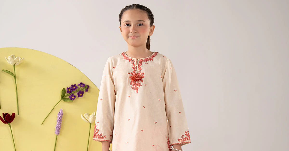 2 Piece Embroidered Dobby Lawn Suit - Image 7