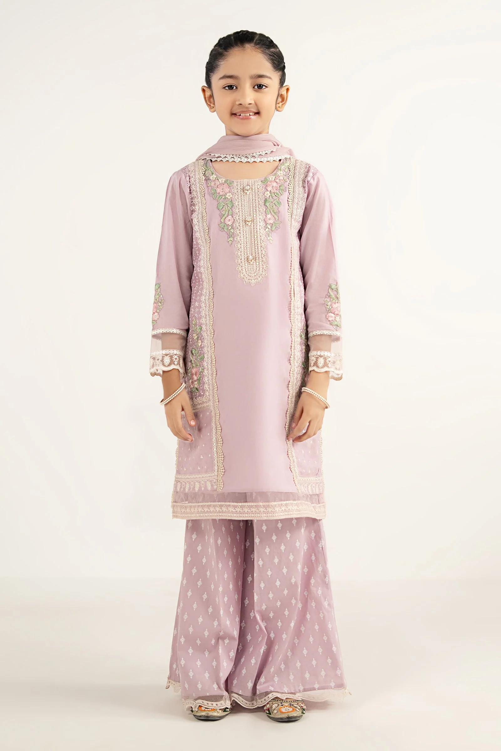 3 Piece Embroidered Dobby Lawn Suit - Image 5
