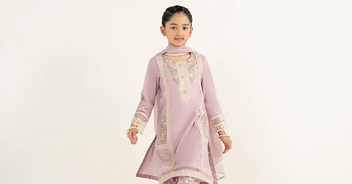 3 Piece Embroidered Dobby Lawn Suit - Image 8