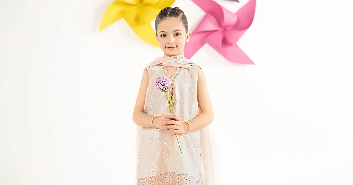 3 Piece Embroidered Dobby Lawn Suit - Image 10
