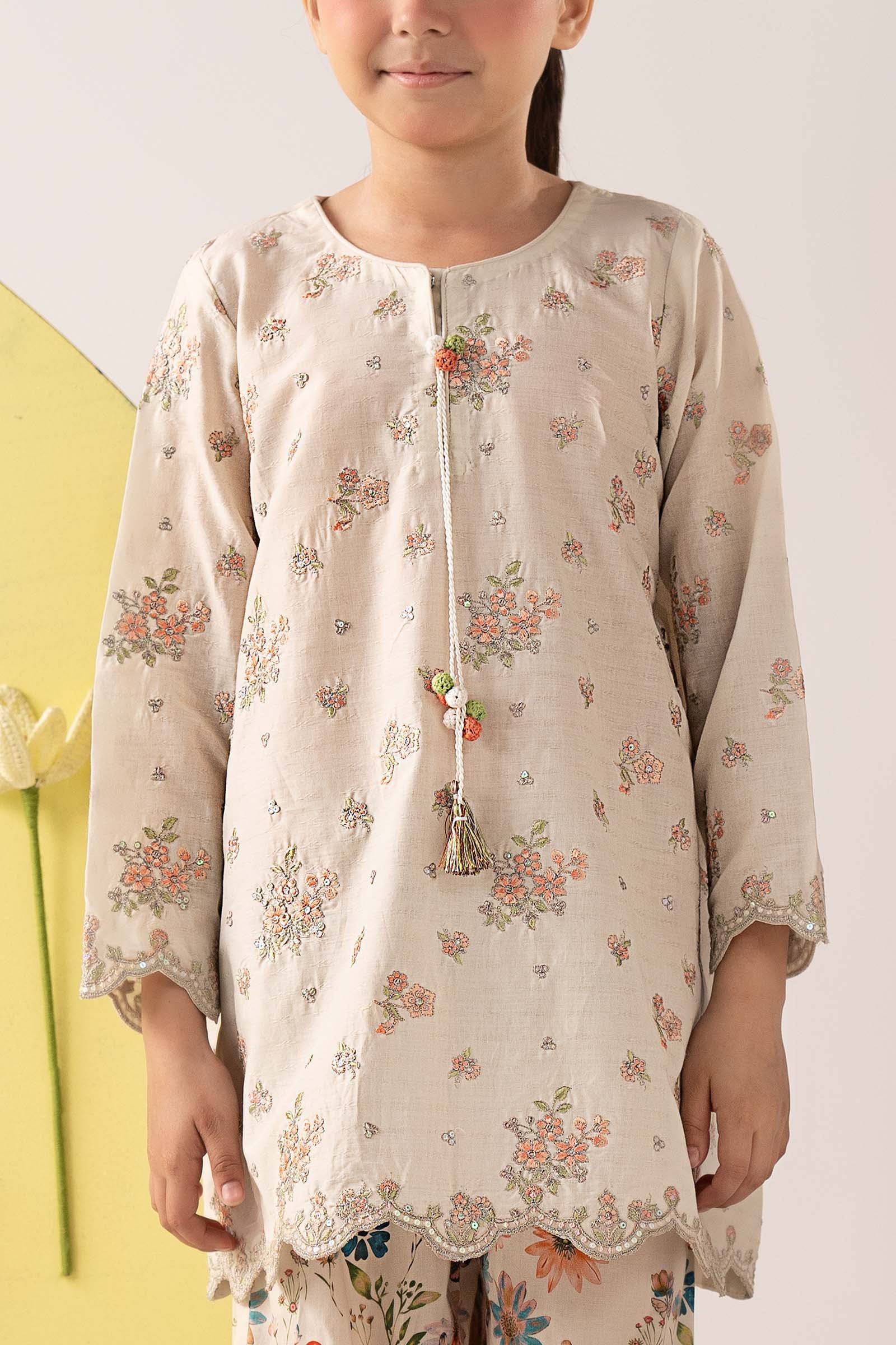 2 Piece Embroidered Dobby Lawn Suit - Image 3