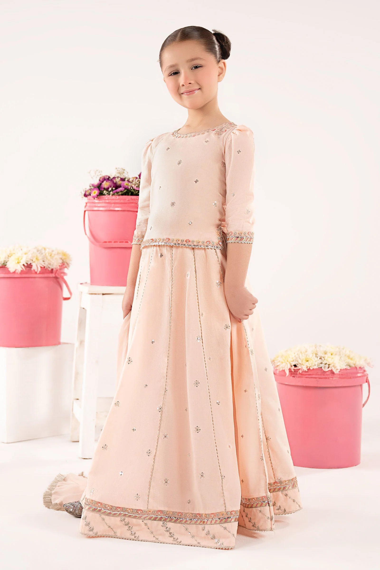 3 Piece Embroidered Dobby Lawn Suit - Image 5