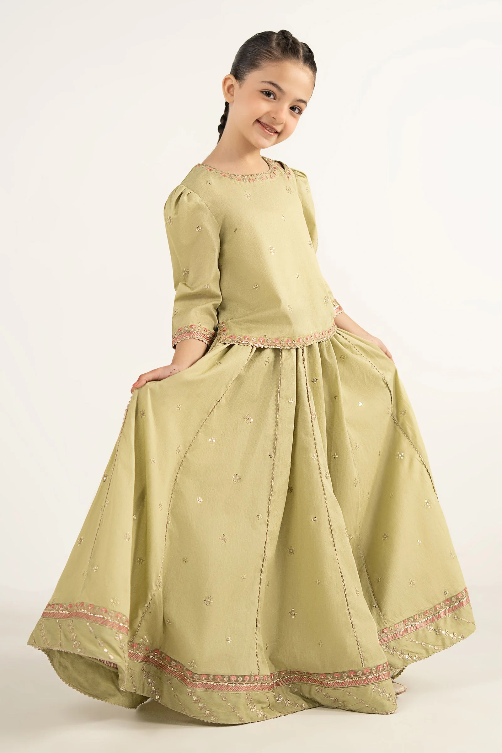3 Piece Embroidered Dobby Lawn Suit - Image 6