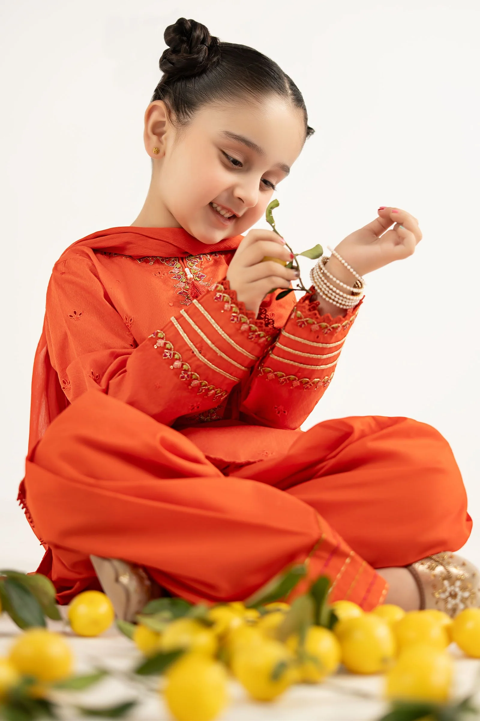 3 Piece Embroidered Dobby Lawn Suit - Image 3
