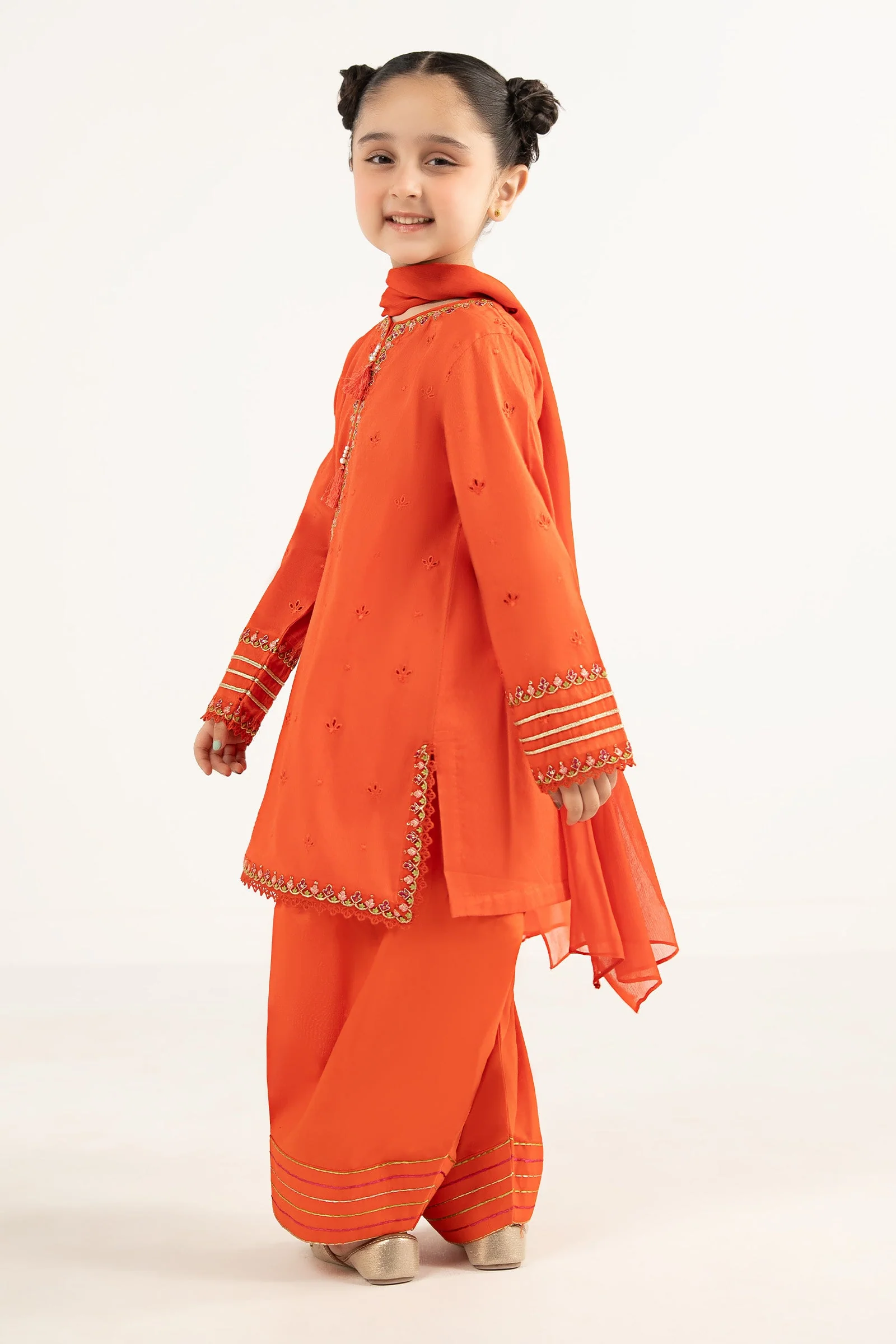 3 Piece Embroidered Dobby Lawn Suit - Image 6