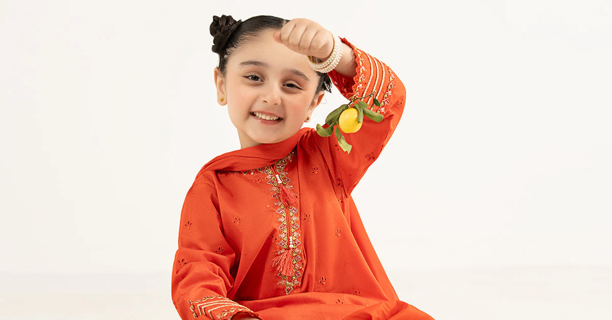 3 Piece Embroidered Dobby Lawn Suit - Image 8