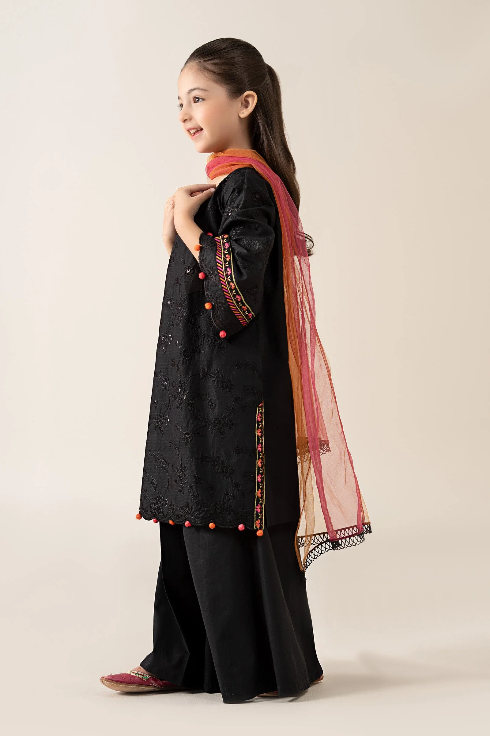 3 Piece Embroidered Dobby Suit - Image 7
