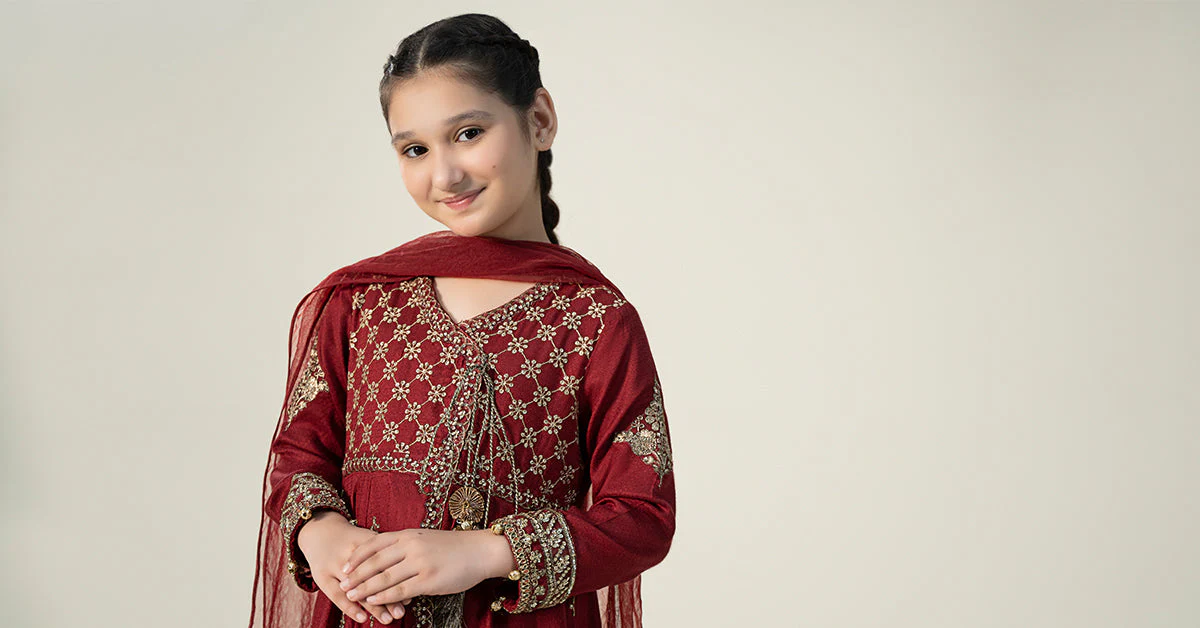 3 Piece Embroidered Linen Suit - Image 7