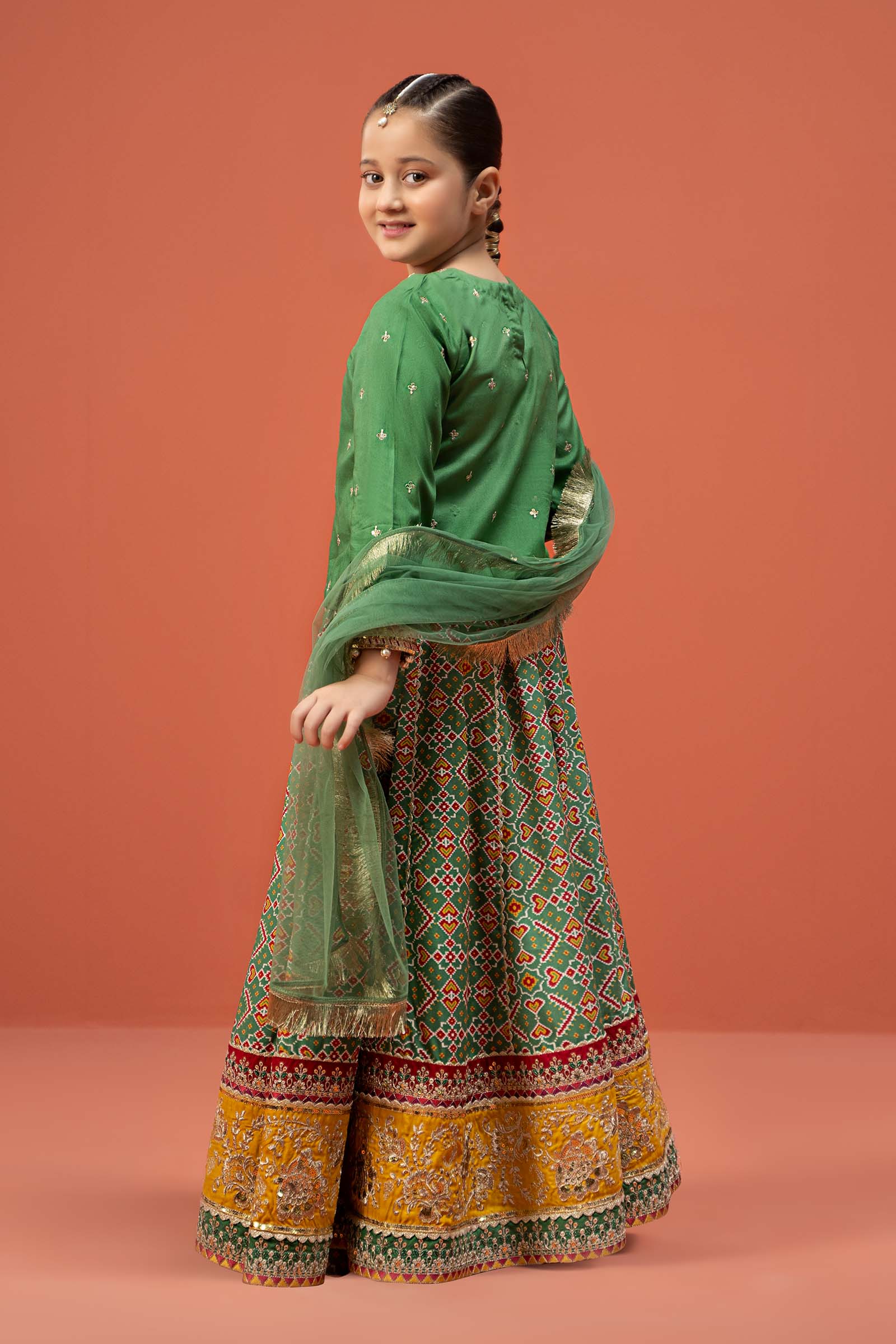 3 Piece Embroidered Linen Suit - Image 10