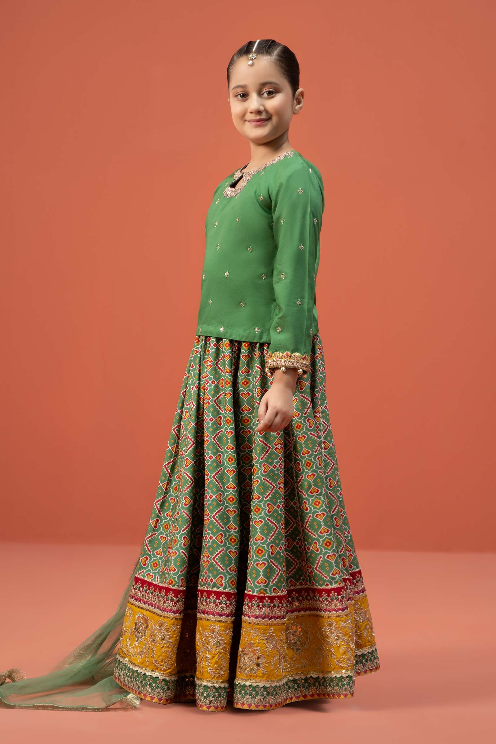 3 Piece Embroidered Linen Suit - Image 8