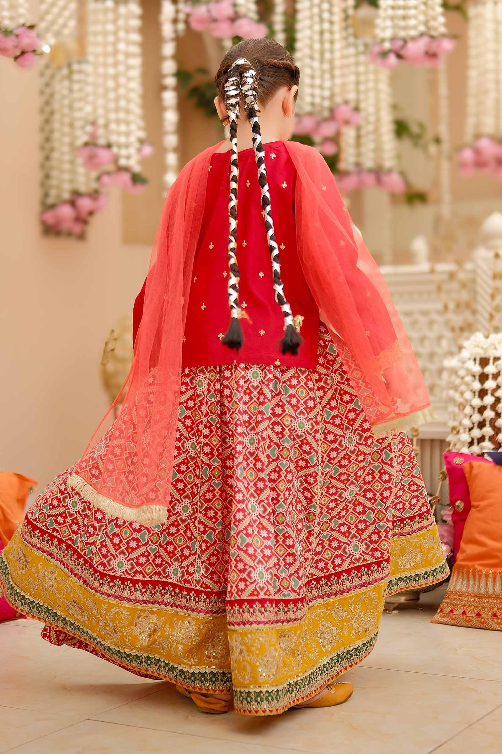 3 Piece Embroidered Linen Suit - Image 5