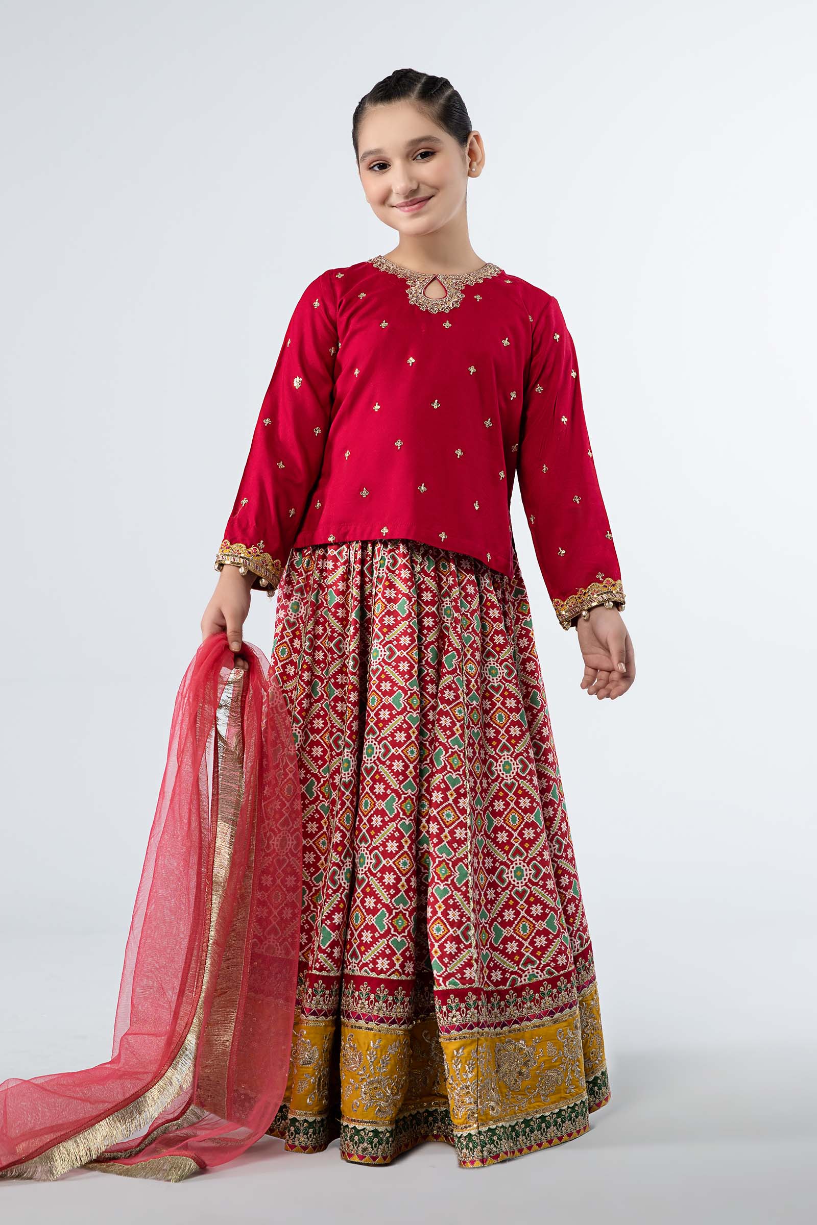 3 Piece Embroidered Linen Suit - Image 6